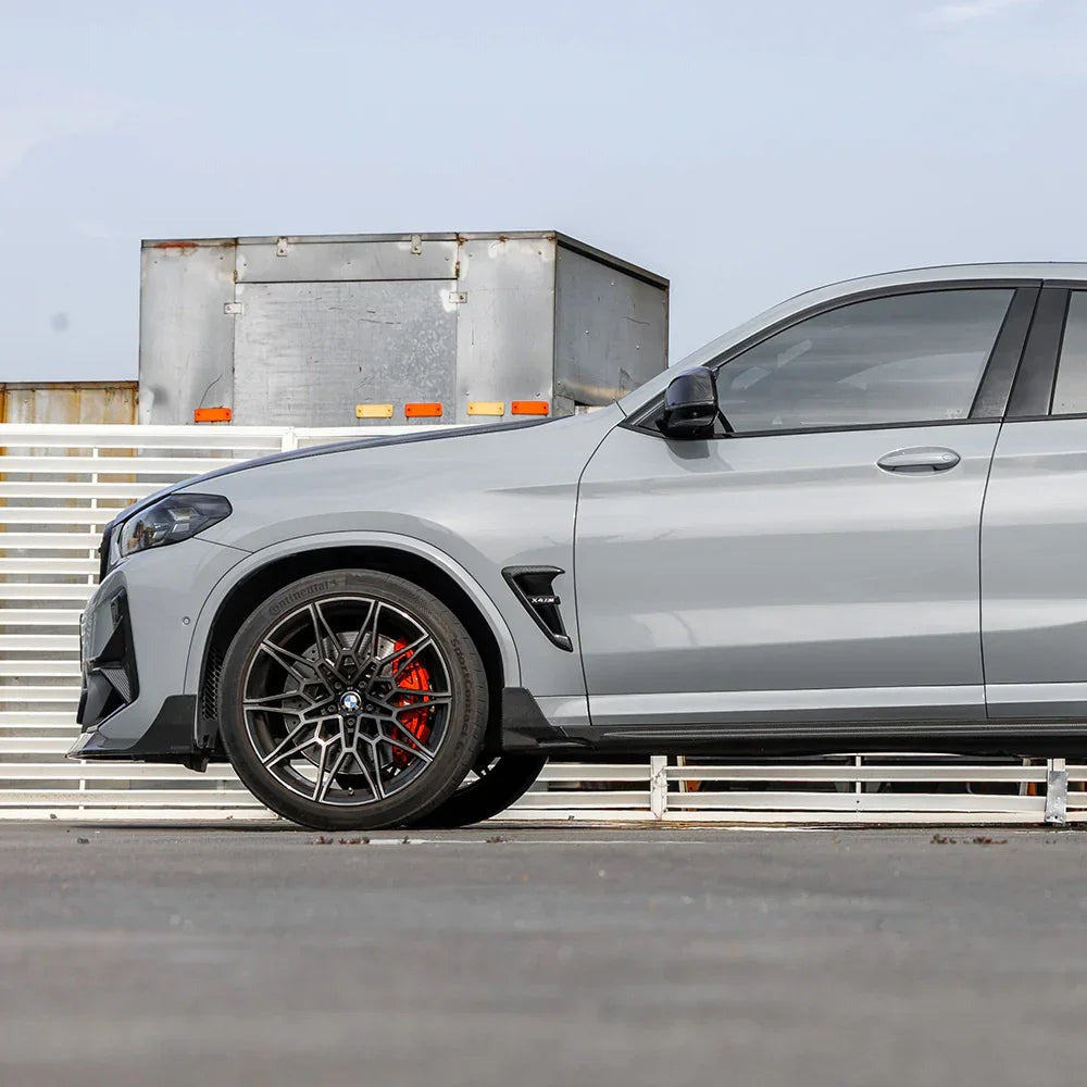 X4M F98 SQ Style Dry Carbon Fiber Side Skirt