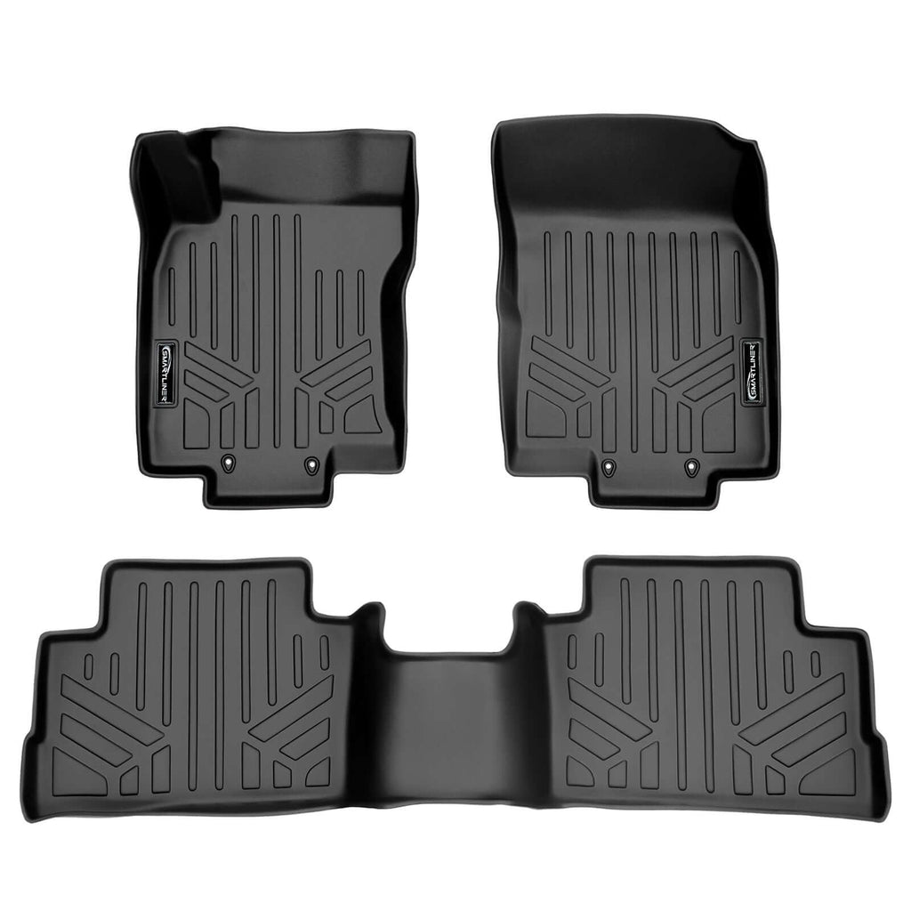 SMARTLINER Floor Liners for 2017-2024 Nissan Rogue Sport - Factory Cargo Tray in Lowest Position