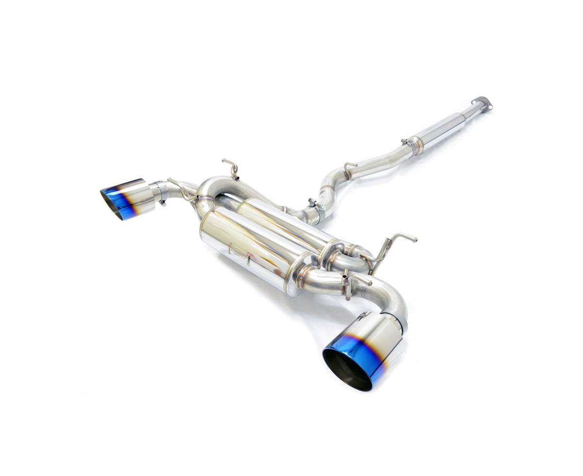 MXP SP Cat Back Exhaust Stainless Steel Burnt Tips - 2013-2016 Scion FR-S / 2013-2024 Subaru BRZ / 2017-2019 Toyota 86