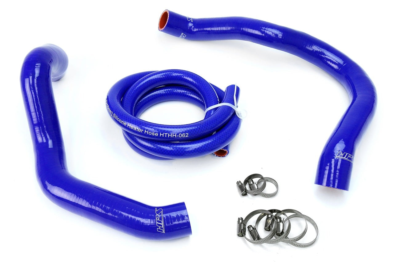 HPS Blue Reinforced Silicone Radiator + Heater Hose Kit Jeep 91-01 Cherokee XJ 4.0L