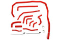 Mishimoto Silicone Ancillary Hose Kit (red, black, or blue) - 2015+ WRX-Red
