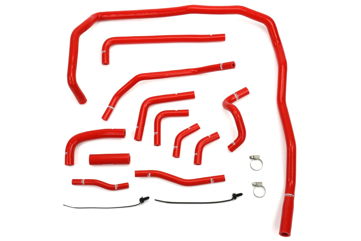 Mishimoto Silicone Ancillary Hose Kit (red, black, or blue) - 2015+ WRX-Red