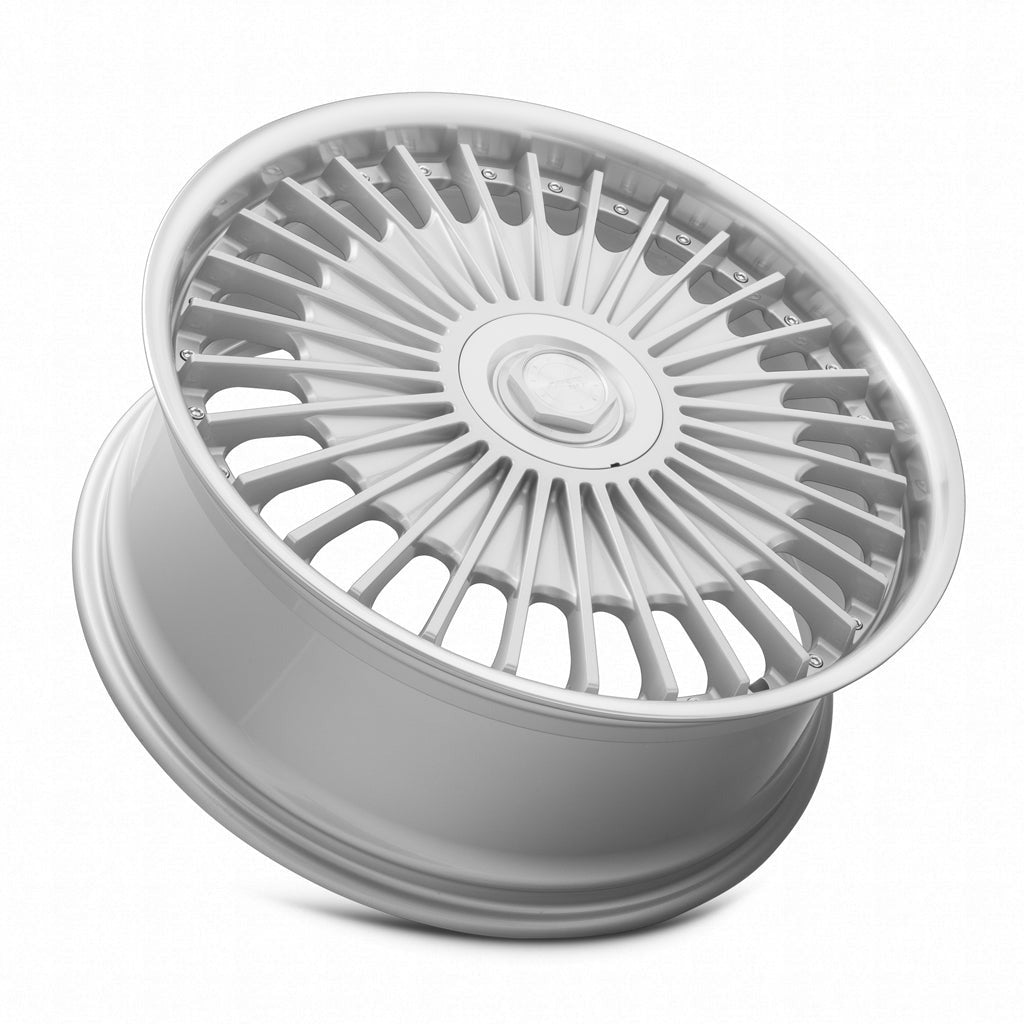 MRR VP4 22" 5x120 Silver Machined Lip