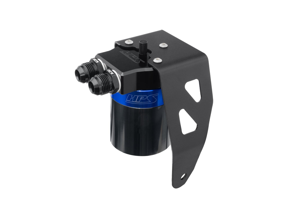 HPS Performance Aluminum Oil Catch Can Kit 2025-2026 Toyota 4Runner 2.4L Turbo, Blue, 860-024BL